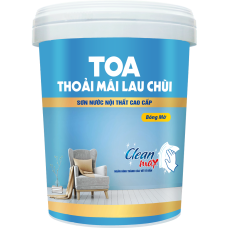 Sơn nội thất Toa Thoải Mái Lau Chùi Bóng Mờ - 18L